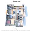 2 Bedroom, 1 Bath